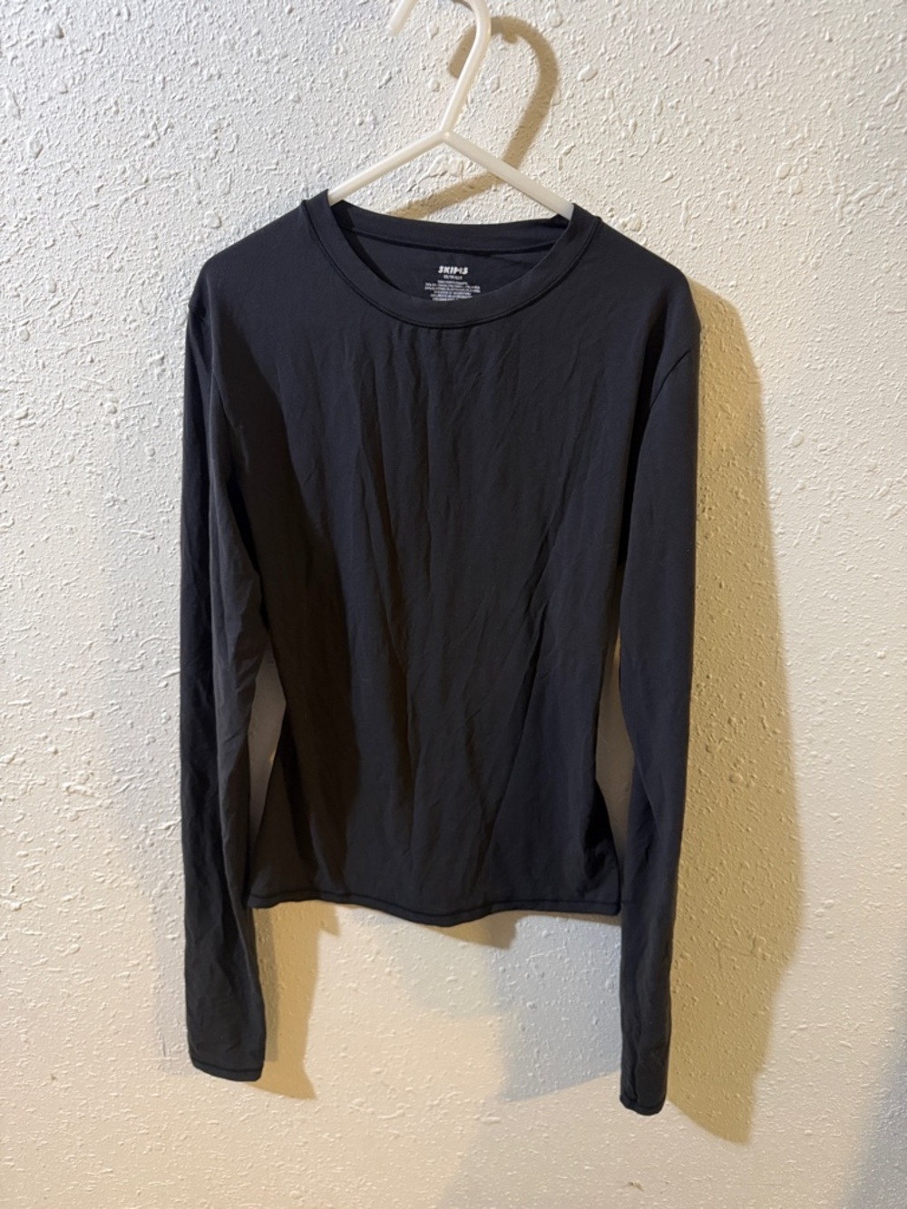 Skims Women’s Long Sleeve Crew Neck Top - Black